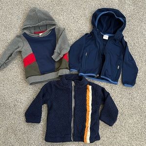Hanna Andersson boys jackets and hoodie. 18-24 months /2T
